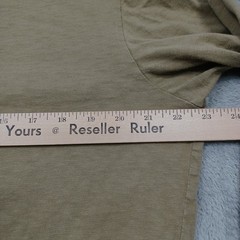 RRL Shirt Mens XL Brown Crew Neck Pullover Long Sleeve Cotton