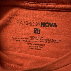 Fashion Nova City of Dreams Long Sleeve Tshirt Size Medium