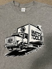 Matco Tools Men’s T-Shirt Tool Truck Graphic Gray Tee Size L New