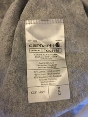 NWT Carhartt Tee T-Shirt Men M Long Sleeve Crewneck Gray K231 HGY L/S TK0231-M