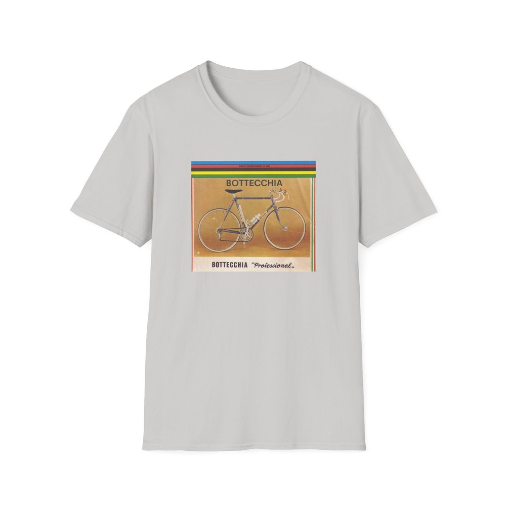 BOTTECCHIA Cycling Jersey T Shirt, 1972 Promotional Graphic Tee Reproduction