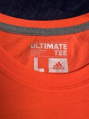 Adidas Ultimate Tee T-shirt Short Sleeve Orange 2012 Men’s Size Large Logo
