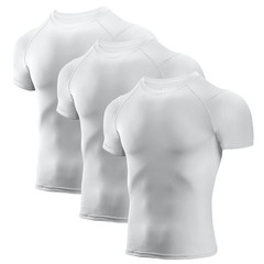 Men’s Compression Shirts 3/5 Pack, Short Sleeve Athletic Compression Tops Coo…