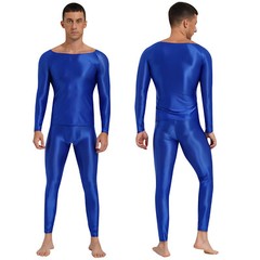 Mens Sportswear Round Neck T-shirts Skinny Tracksuit Running Gym Clothing Glossy