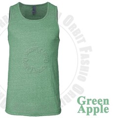 Tank Top T Shirts Muscle Sleeveless Plain Slim Fit Crew Neck Tri Blend Tee Men’s