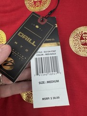 Drill Clothing Company T-Shirt Gold Metallic Medusa Heads Shirt Men Size Medium