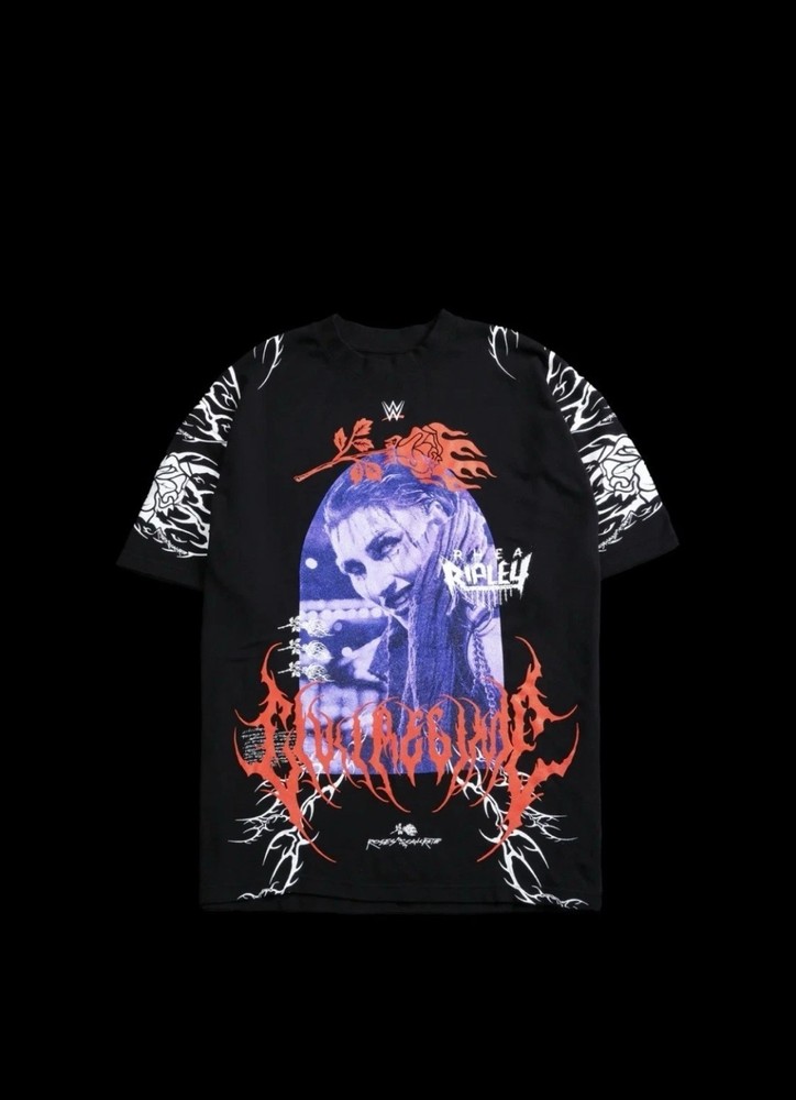 Civil Regime x WWE Rhea Ripley Graphic T-Shirt NWT Black Unisex Large/XL