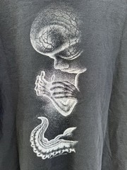 Vintage Tool Band T-Shirt Mens XL Black Fetus Skeleton Graphic Rock Metal Y2K