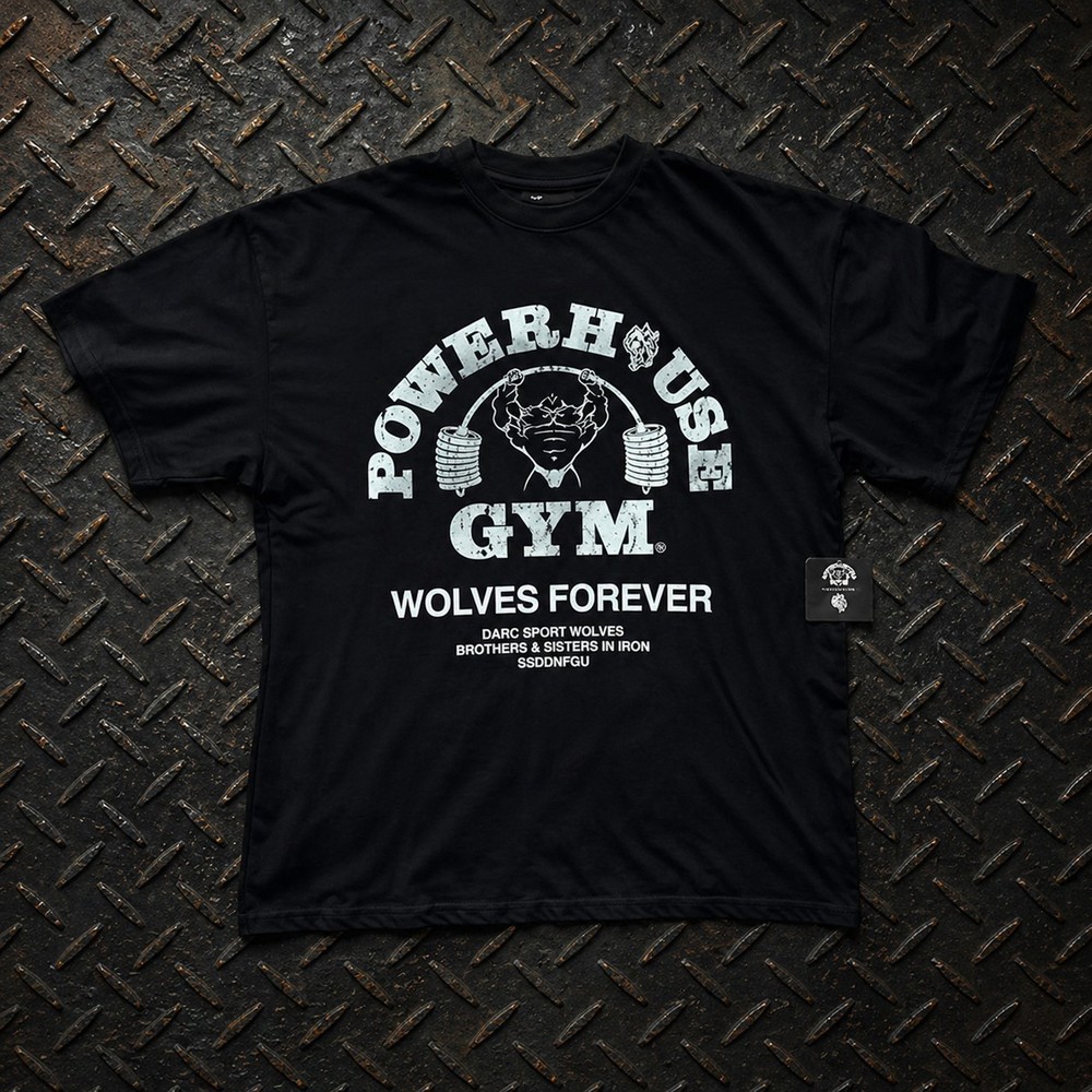 New Darc Sport x Powerhouse Gym Prem Tee Men’s Medium Heavy Weight Oversized Nwt