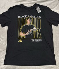 adidas Son Heung-Min Men’s LAFC Black Fresh T-Shirt Short Sleeve T-Shirt L NWT