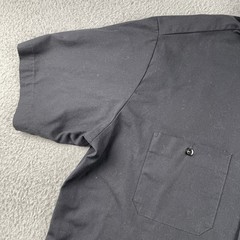 Dickies Custom Rod’s Auto Shop Work Shirt Button Up Embroidered Black XL Blend