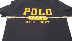 Polo Ralph Lauren 1967 ATHL DEPT Mens M Navy Yellow Cotton Graphic S/S T Shirt