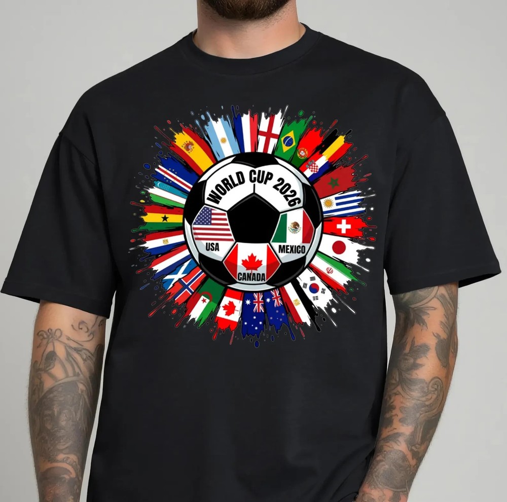 2026 Soccer Cup Shirt, Soccer World Tournament T-shirt, International Game Day