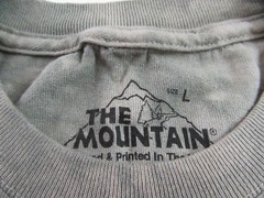 THE MOUNTAIN 3D Scary SKULL Face Gray Tie Dye SS 100% Cotton T Shirt Sz L (NWOT)