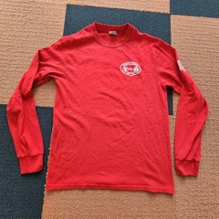 North Aurora Fire Rescue Department T-Shirt Adult Red L/S Medium Graphic X5c