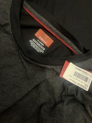 Alfani Men’s V-Neck T-Shirt Black Gray XL NWT