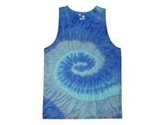 Multi-Color Tie Dye Tank Tops Sleeveless T-Shirts Adult Large 100% Cotton