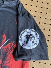 Y2K Vtg SHOGUN Mauricio Rua MMA T-Shirt All Over Print Samurai UFC DFC Bad Boy