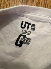 Uniqlo Gundam 40th Anniversary Gundam Mobile Suit Shirt White Sz XL Worn Stains