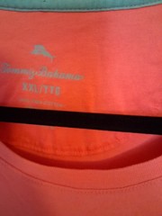 Tommy Bahama Men’s XXL Pink Short Sleeve Crew Neck Pocket Marlin Logo Tee