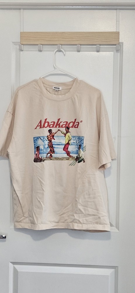 Abakada FILIPINO Brand XL Unisex TShirt TAN Tinikling Dance