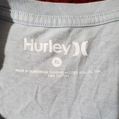 Hurley Powder Blue Pocket T Shirt Mens XL 100% Cotton Preowned Good Condition