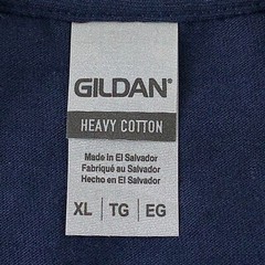 Gildan Men’s Size XL Navy Premium Retail Logo Graphic Short Sleeve T-Shirt New