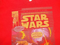 Star Wars comic book men’s T-shirt size XL/XG red tee shirt