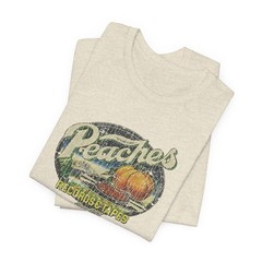Vintage Peaches Record & Tapes Store Logo Unisex Jersey Short Sleeve T-Shirt