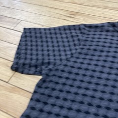 Eighth Avenue Geometric T Shirt Men M Gray Black Art Deco Cube Hexagon Diamond