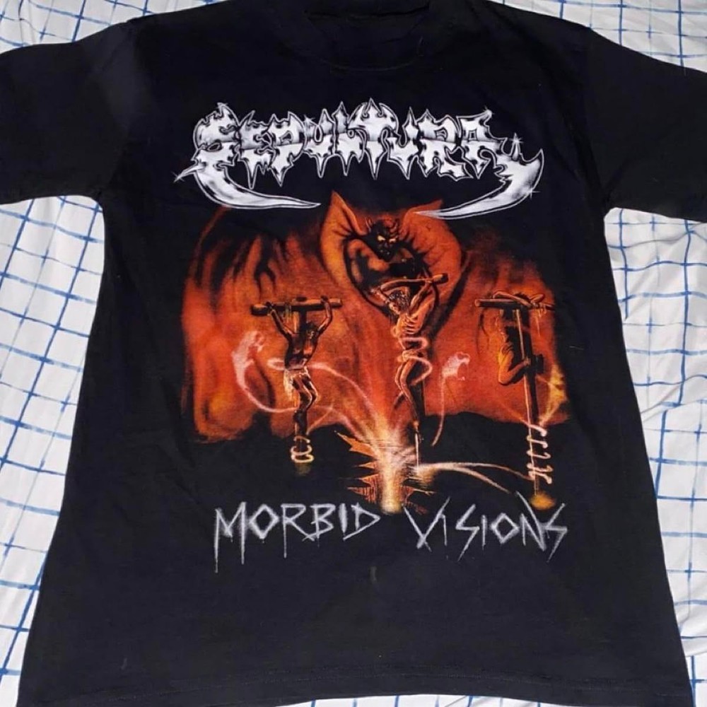 Sepultura Morbid Visions mint condition T-shirt Tee S to 5XL BL1251