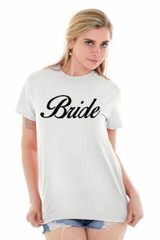Bride To Be Bachelorette Party Wedding Gift Womens Graphic Crewneck T Shirt Tee