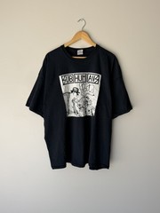 VTG Subhumans Punk Rock Band Concert Promo Faded Worn Black T-Shirt Size XXXL