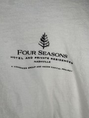 Four Seasons Nashville Hotel AECOM HUNT May 2021 Construction T-Shirt XL White