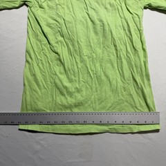 Vintage Panama Jack T-Shirt Large Neon Lime Green Double Sided Mascot Graphic 80