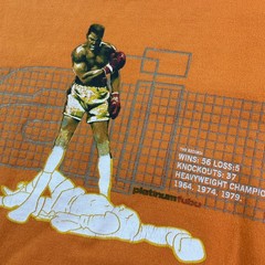Vintage Platinum FUBU x Muhammad Ali T-Shirt Sz 2XL Graphic Long Sleeve Y2K 90s