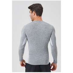 Men’s Autumn Fitness Long Sleeve Clothes Outdoor High Stretch Form Fitting Top