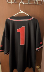 Vintage The Sopranos Tony #1 Black Baseball Jersey Size 2XL HBO Exclusive