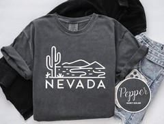 Vintage Nevada State Shirt Travel Gift Nevada Trip Lover Tee