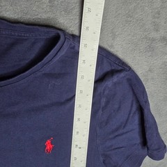 Polo Ralph Lauren Mens Custom Slim Fit T-Shirt Navy Blue Red Pony Logo Medium