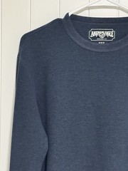 American Eagle Men’s Long Sleeve Thermal Waffle Knit Shirt, Size M Medium Grey