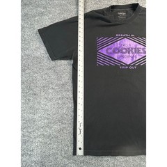 Cookies Original Graphic T Shirt Men’s L Black Purple Logo Streetwear Cotton Tee