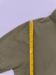Enrico Coveri Boys Olive Polo Shirt Size M Button Front Logo