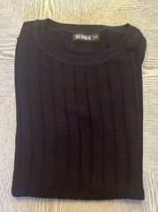 Steele Textured Knit Tank Top Sz. 2XL St33le Black Sleeveless Stretch Jock