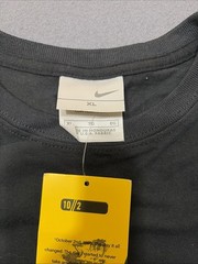 Nike 10 2 Lance Armstrong Logos Black Yellow Ringer Women’s XL
