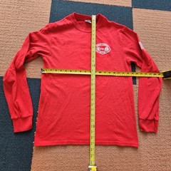 North Aurora Fire Rescue Department T-Shirt Adult Red L/S Medium Graphic X5c