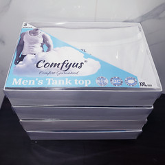Comfyus 3 pcs Men’s Undershirt / Tank Top / Vest *Classic Premium Cotton Fabric*