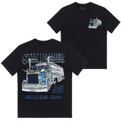 Stay Loaded Bullhauler Blues Trucker T-Shirt Cattle Hauler Graphic Tee Men