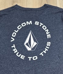 Volcom Stone “True To This” Logo T-Shirt Mens Sz Large, Short Sleeve, Dark Gray