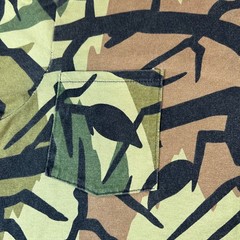 Predator Camo Pocket T-Shirt Mens XL Green Brown Branch Camouflage Hunting Tee